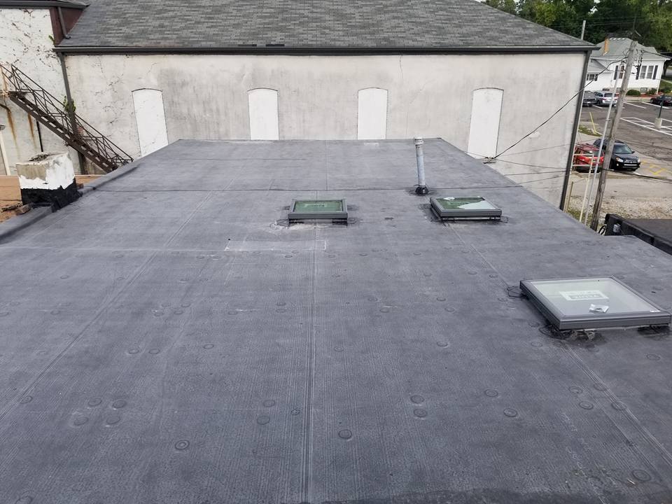 Flat Rubber Roof